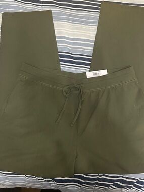 Style & Co. Olive Green Drawstring Track Pants